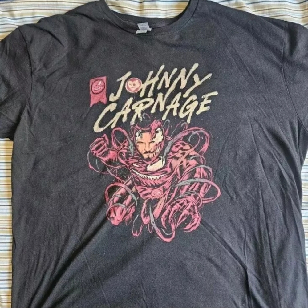 Vintage Marvel T-shirt Johnny Carnage Pro Wrestling Exclusive WWE Size XL